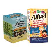 Промо комплект Alive Дъвчащи мултивитамини за деца х30 таблетки Nature's Way + подарък Играчка