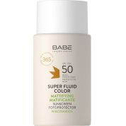 Babe Слънцезащитен матиращ суперфлуид с цвят  SPF50 x50 мл