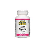 Цинк хелатен за имунната система 25 мг х90 таблетки Natural Factors