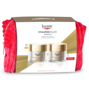 Eucerin Hyaluron-Filler+Elasticity Комплект за зряла кожа Дневен крем SPF 30 + Нощен крем + несесер