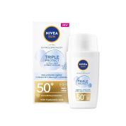 Nivea Sun Triple Protect Ultra Light Слънцезащитен флуид за лице SPF50+ х40 мл