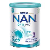 Nestle Nan OptiPro 3 Висококачествено обогатено преходно мляко, след 12-тия месец х800 грама