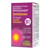 BioCoenzymated Бенфотиамин В1 + Витамин В1 х30 V-капсули Natural Factors