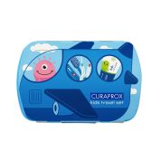 Curaprox Kids Комплект за пътуване за деца, цвят син