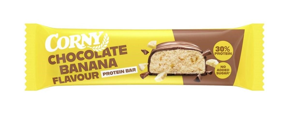 Corny 30% Protein Протеинов бар с вкус на шоколад и банан х50 грама