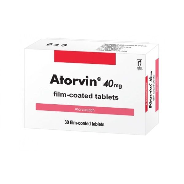 Аторвин 40 mg х30 филмирани таблетки Nobel