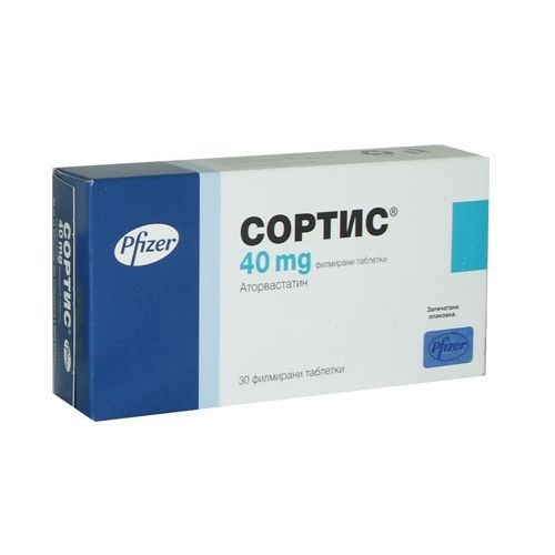 Сортис 40 mg х30 филмирани таблетки
