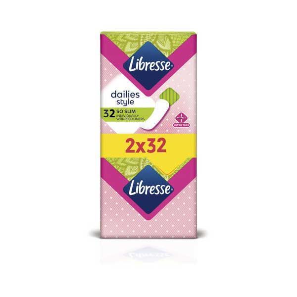 Libresse Daily Style Ежедневни дамски превръзки Дуо х64 броя