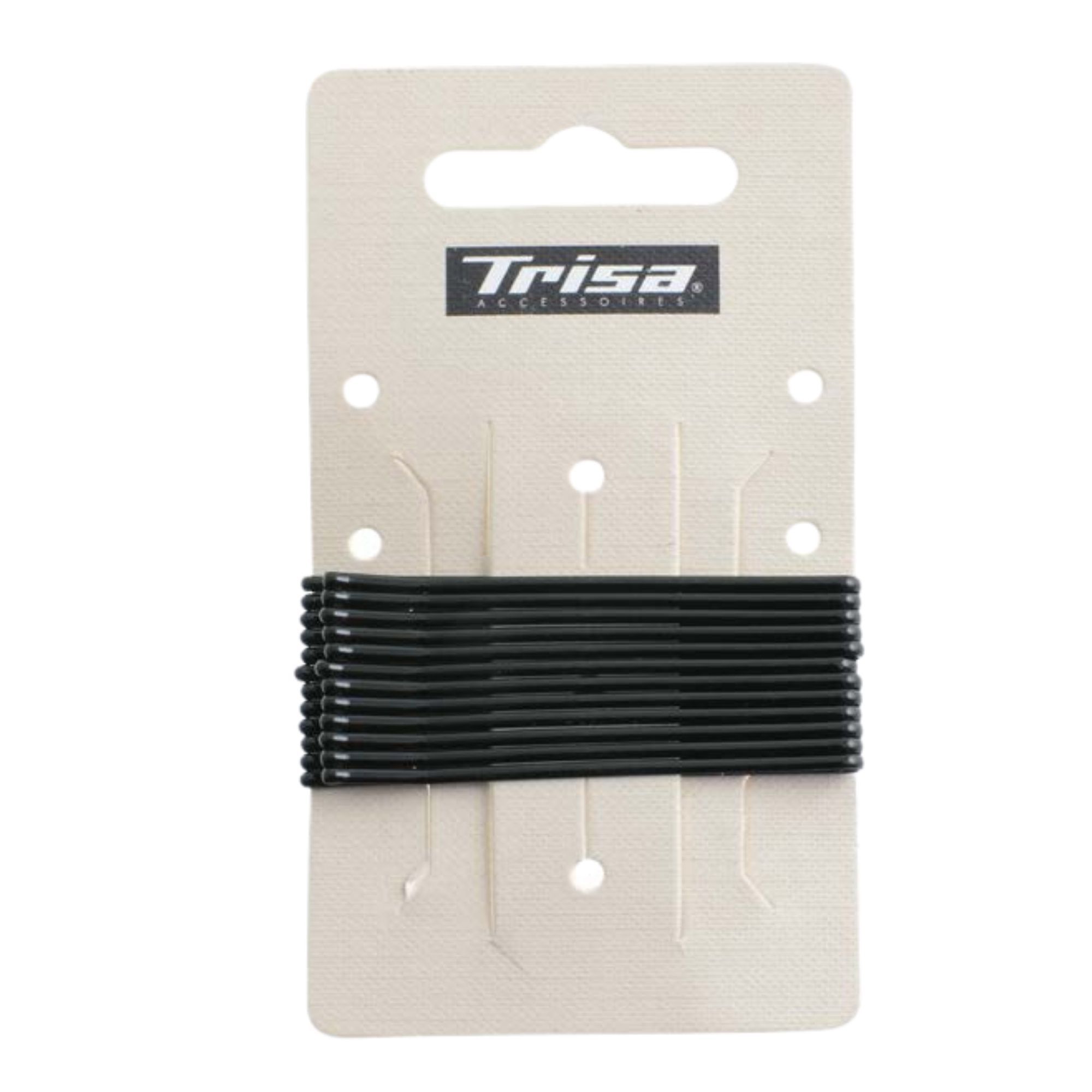 Trisa Фиби за коса, цвят Черен х12 броя