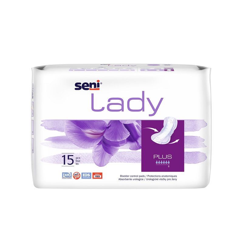 Seni Lady Plus Урологични подложки за жени с лека и средна инконтиненция х15 броя