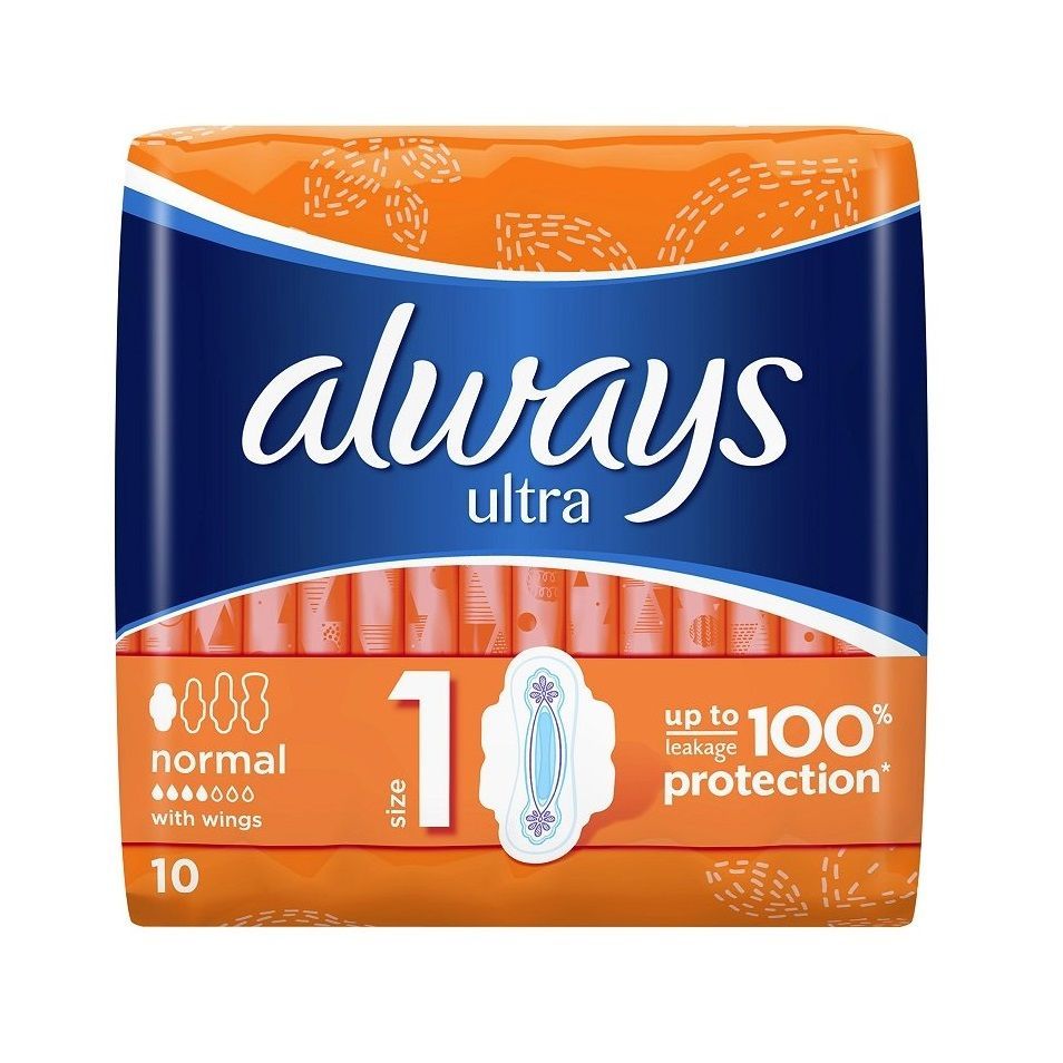 Always Ultra Normal Дамски превръзки х10 броя