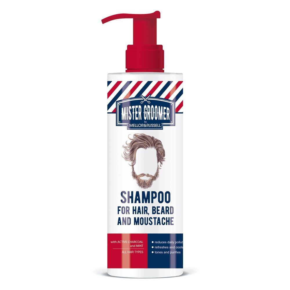 Mister Groomer Шампоан за коса, брада и мустаци x200 мл