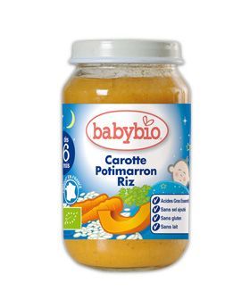 Babybio Пюре Лека Нощ Морков Тиква и Ориз х200 гр