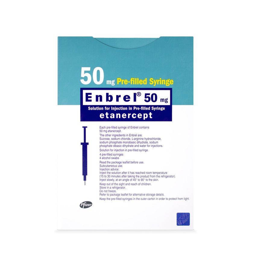 Енбрел инжекционен разтвор, 50 мг x1 брой