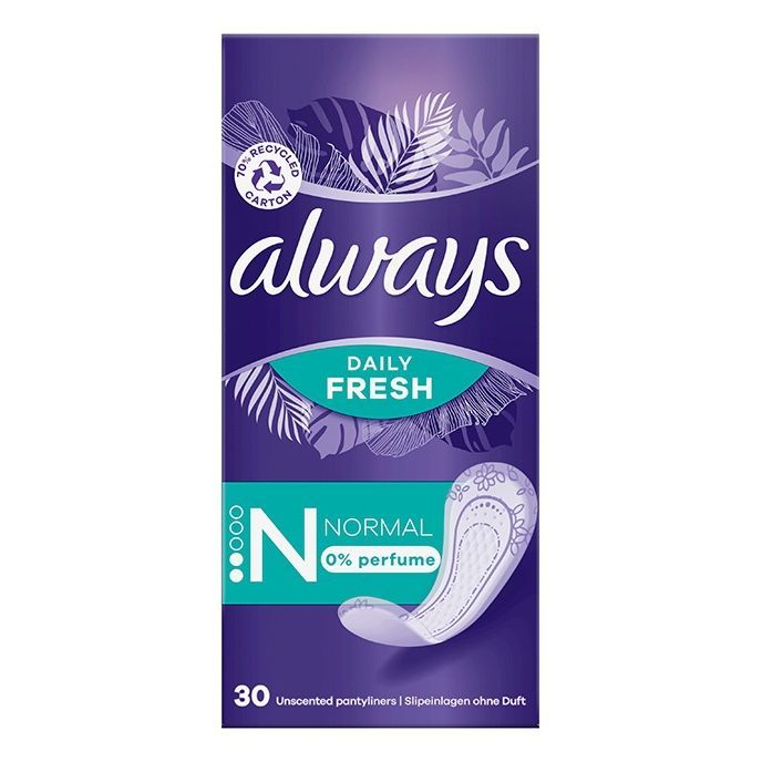Always Normal Ежедневни дамски превръзки без аромат x30 броя
