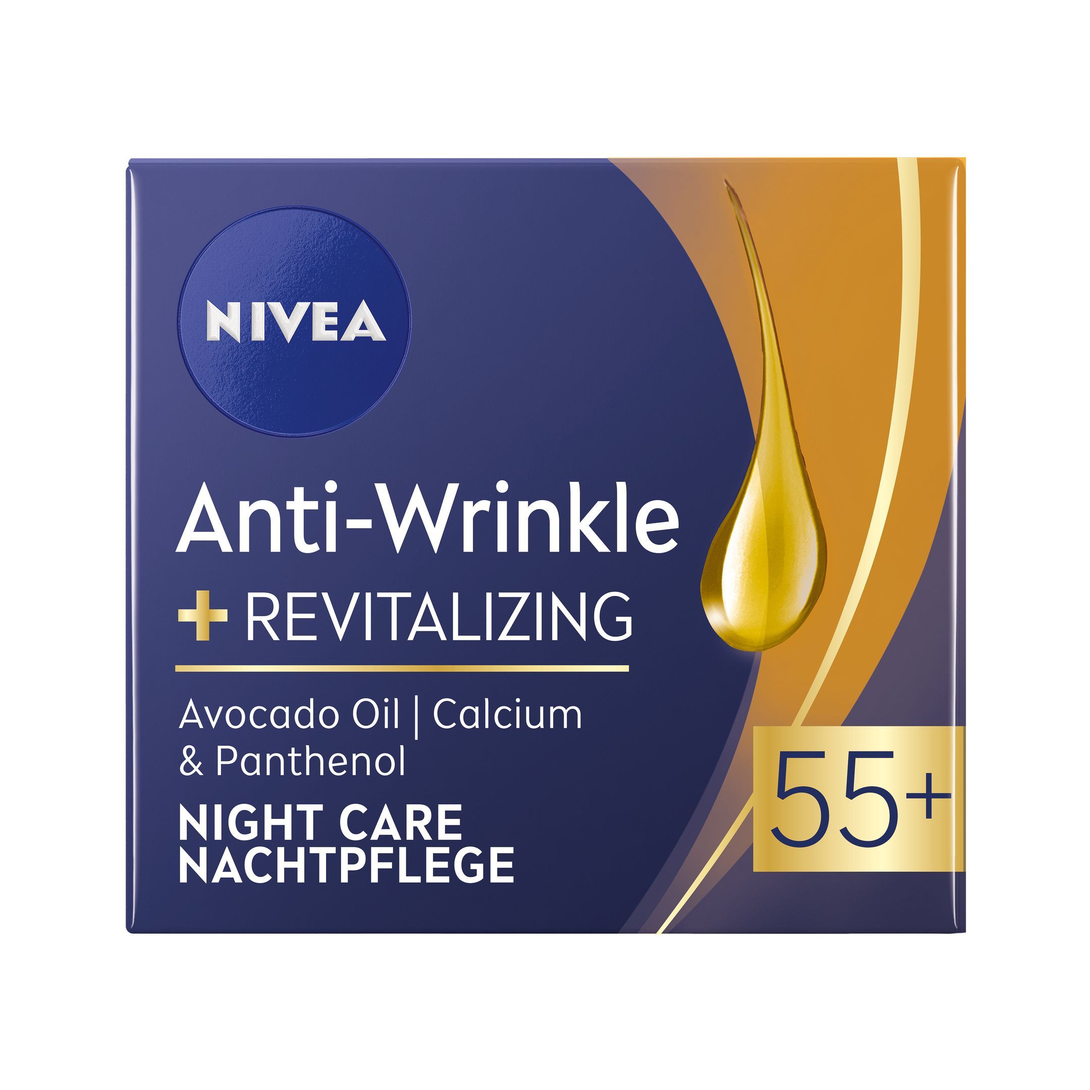 Nivea 55+ Нощен крем против бръчки с ревитализиращ ефект x50 мл