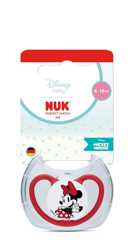 Nuk Perfect Match Air Силиконова залъгалка за деца от 6 до 18 месеца, мини