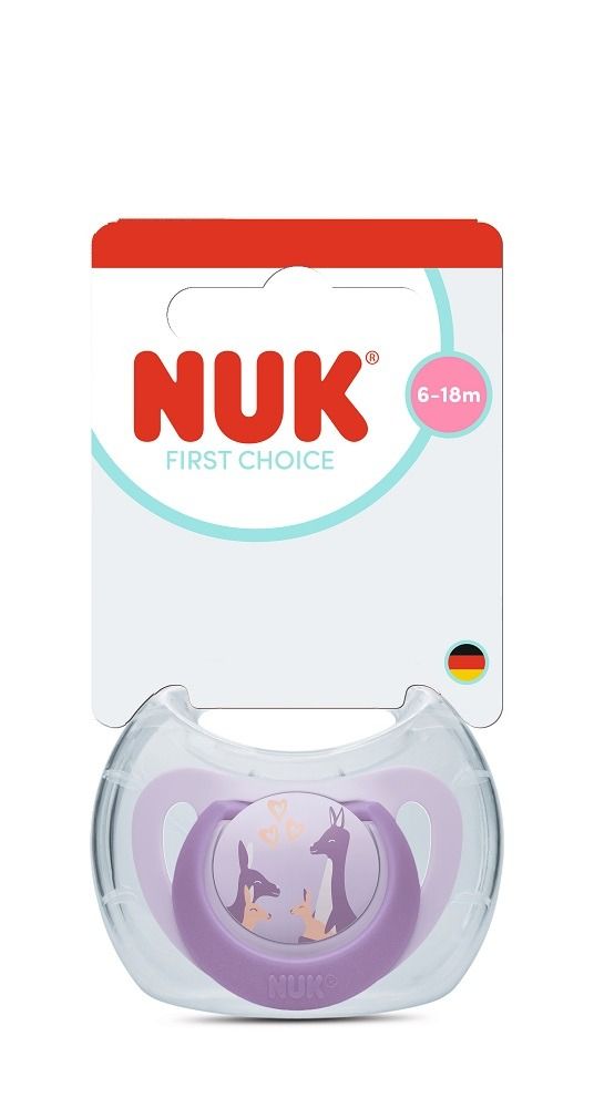 Nuk First Choice Силиконова залъгалка за деца от 6 до 18 месеца, кенгуру