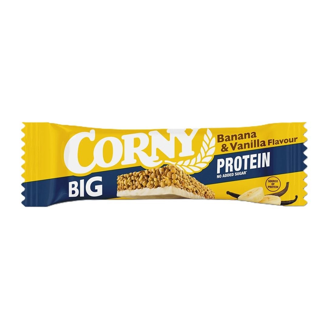 Corny Big Protein Протеинов бар с вкус на банан и ванилия, без захар х50 грама