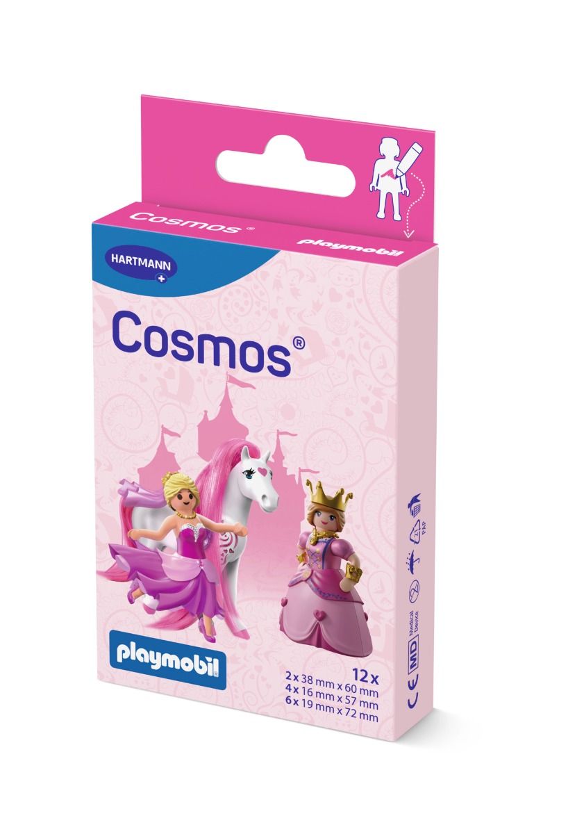 Hartmann Cosmos Playmobil Принцеси Детски пластири за малки рани, в 3 размера х12 броя
