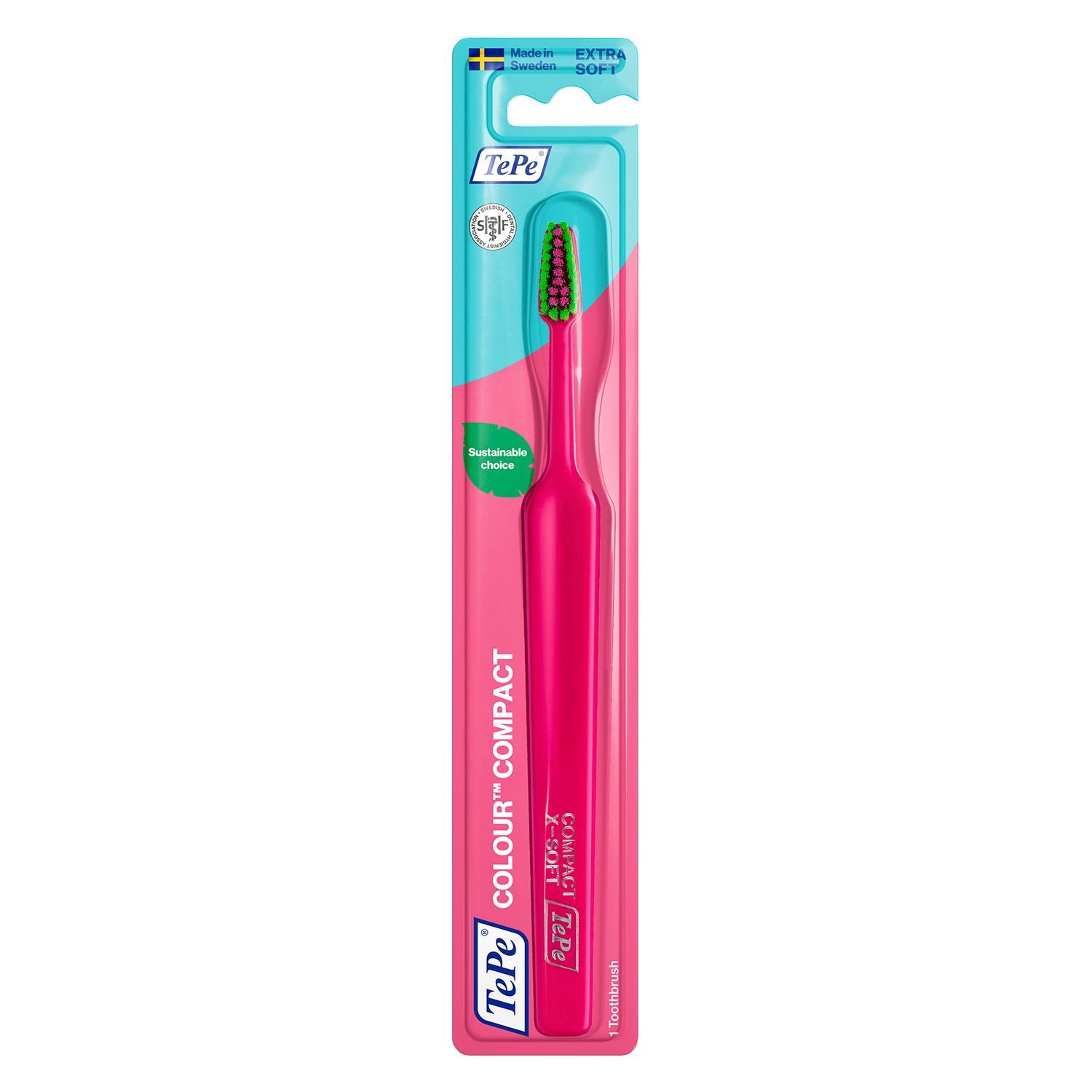 TePe Colour Compact Extra Soft Четка за зъби, лилава