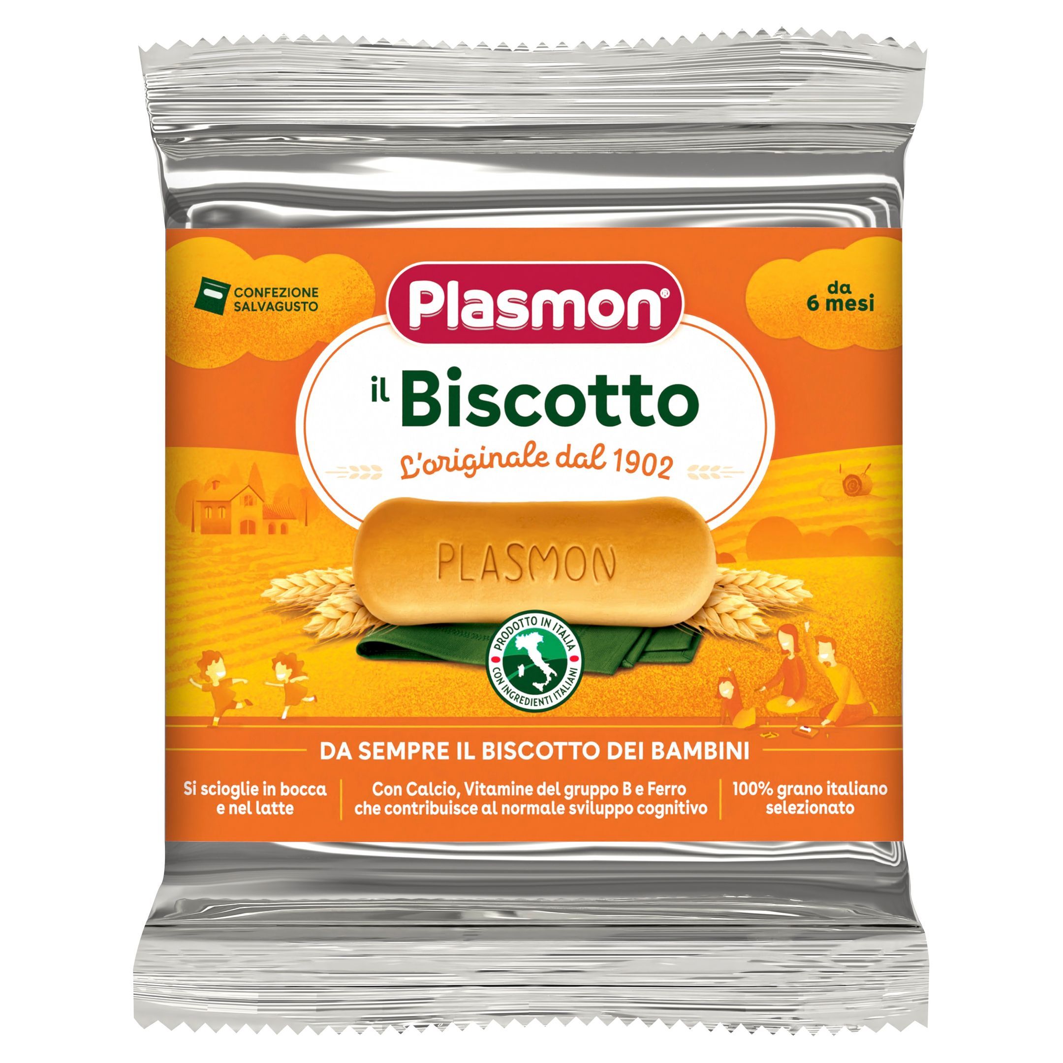 Plasmon Снакс от бишкоти за деца над 6-месечна възраст x60 грама