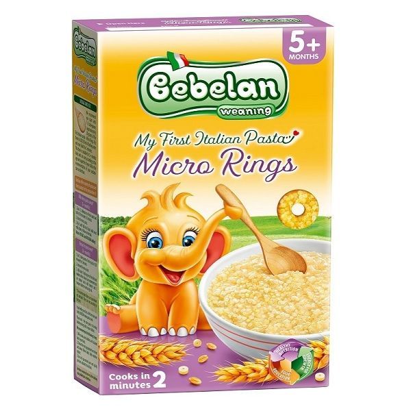 Bebelan Паста My First Italian Pasta Micro Rings за деца над 5 месеца х350 грама
