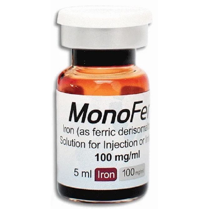Монофер 100 mg/ml инжекционен/инфузионен разтвор 5ml х1 брой