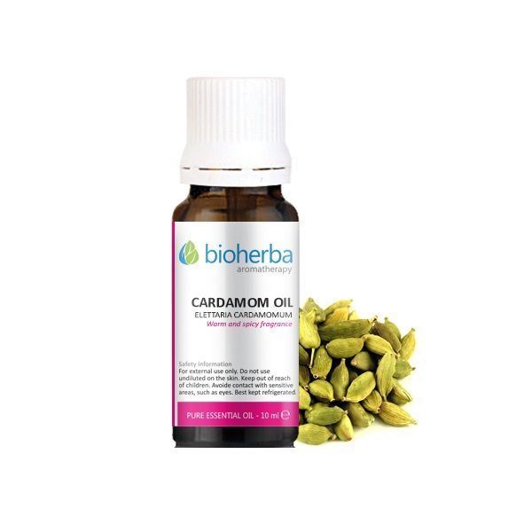Етерично масло от кардамон х10 мл Bioherba