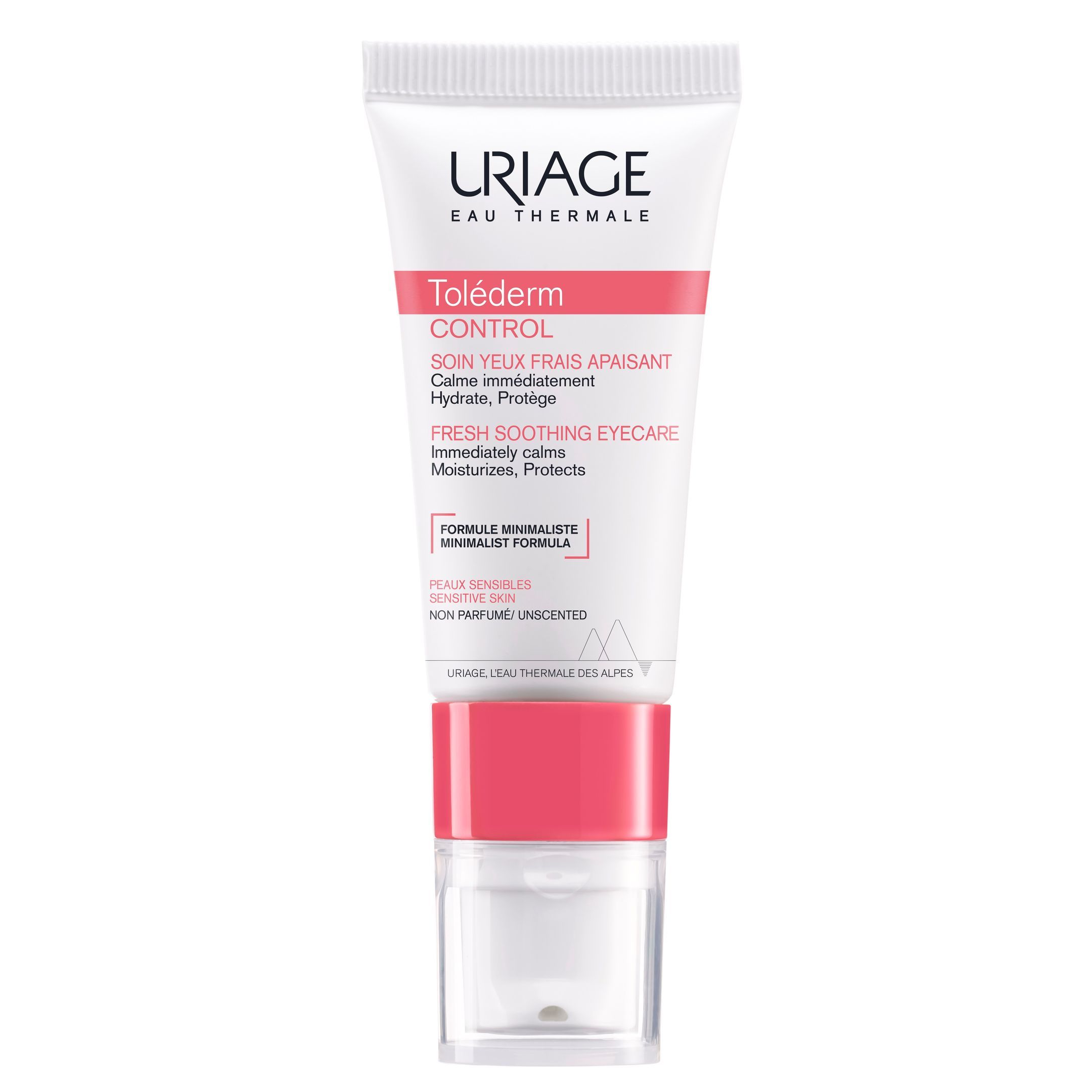 Uriage Tolederm Control Освежаващ успокояващ крем за околоочен контур за нетолерантна кожа, склонна към алергии x15 мл