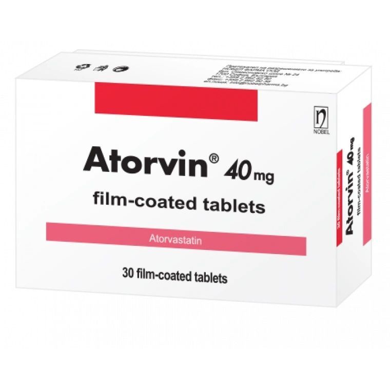 Аторвин 10 mg х30 филмирани таблетки Nobel