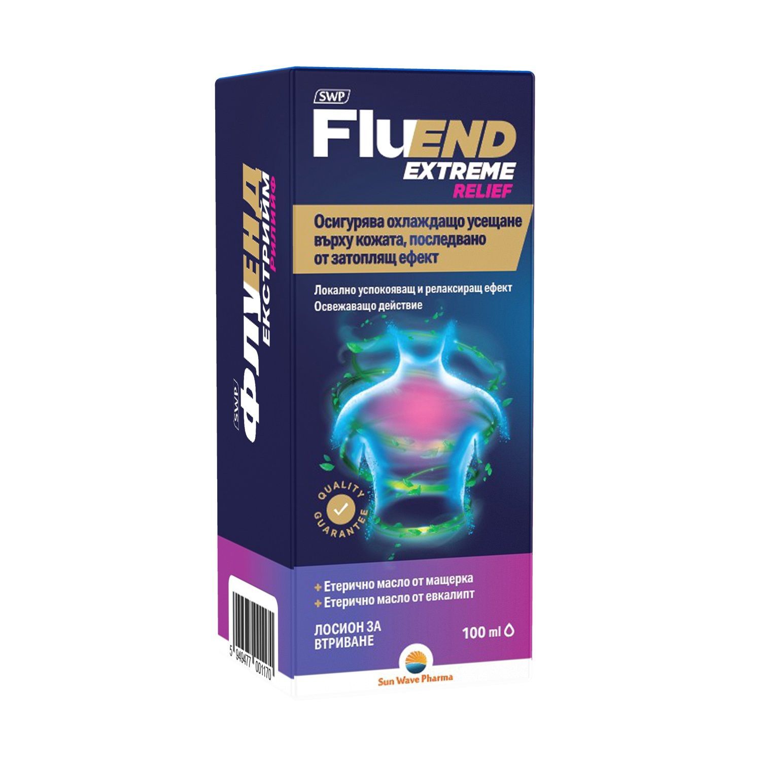 FluEnd Extreme Relief Лосион за втриване х100 мл Sun Wave Pharma
