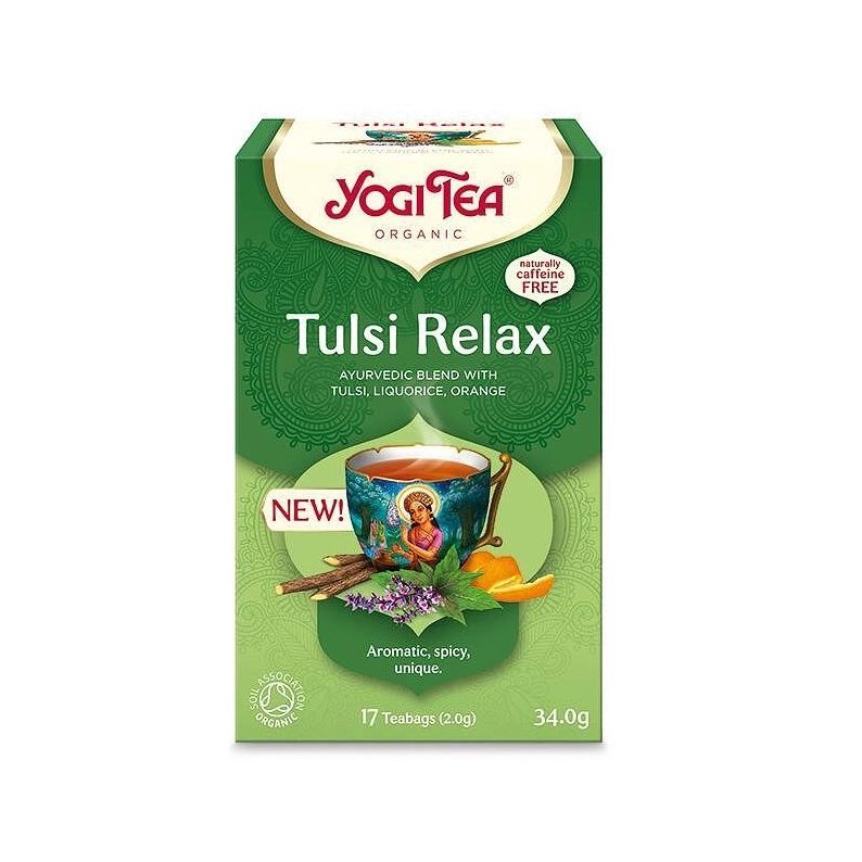 Yogi Tea Tulsi Relax Био Аюрведичен чай Релакс x17 пакетчета