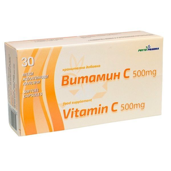 Витамин С 500 мг х30 капсули Phyto Pharma