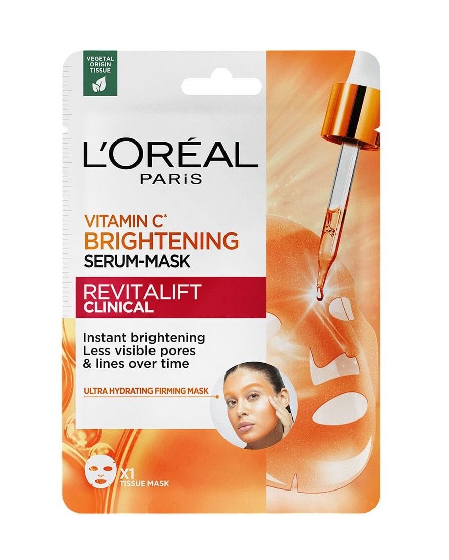 Loreal Paris Revitalift Clinical Vitamin C Озаряваща серум-маска за лице за моментален блясък x1 брой