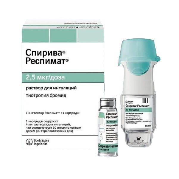 Спирива Респимат разтвор за инхалация, 2,5 мкг+ инхалатор