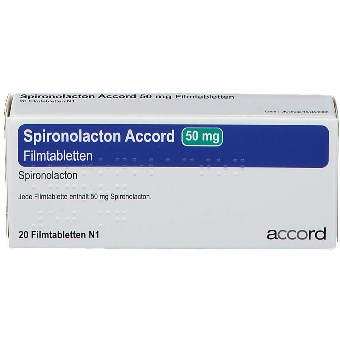 Спиронолактон Акорд 50 mg х30 филмирани таблетки
