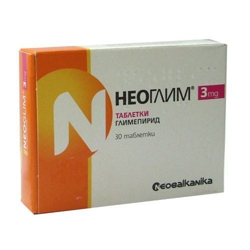 Неоглим, 3мг x30 таблетки