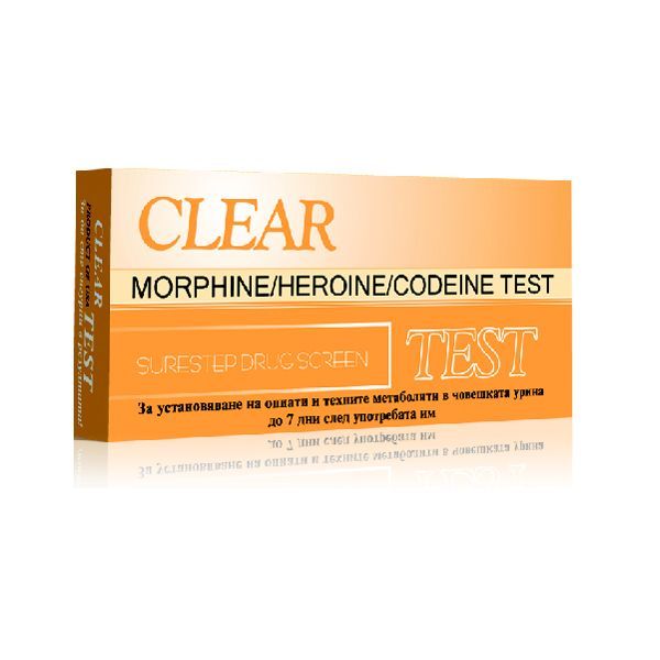 Clear Тест за опиати (хероин, кодеин, морфин) Касета