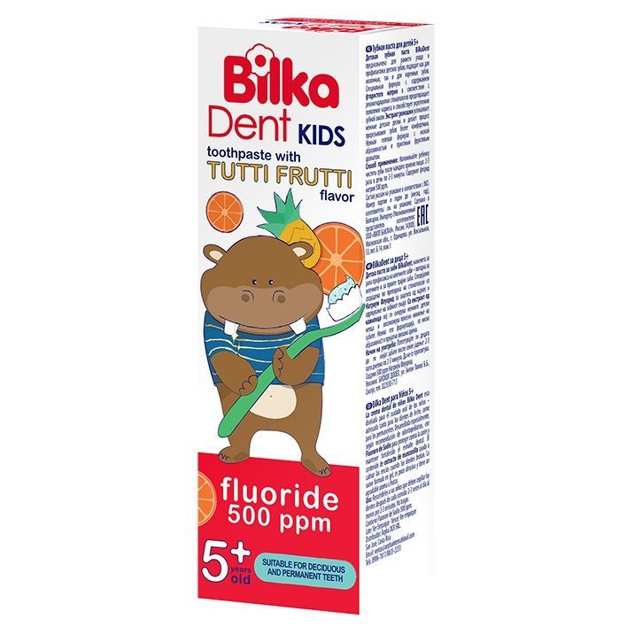 Bilka Dent Kids Tutti Frutti Паста за зъби за деца над 5 години x50 мл