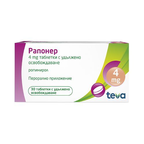 Рапонер, 4 мг x20 таблетки c удължено освобождаване
