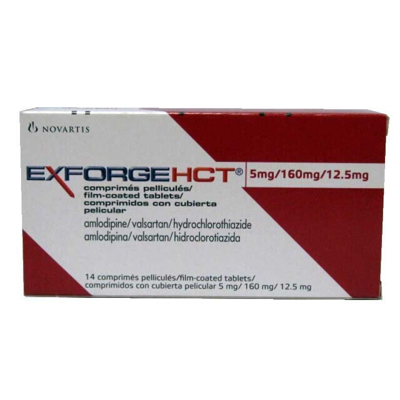 Ексфордж HCT 5 mg/160 mg/12,5 mg х14 филмирани таблетки