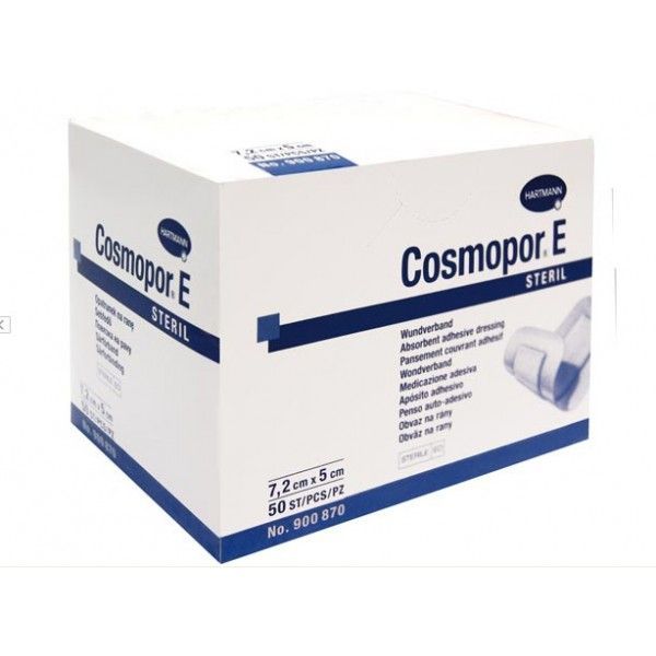 Hartmann Cosmopor E Стерилна самозалепваща еластична превръзка 7,2x5 см x50 броя