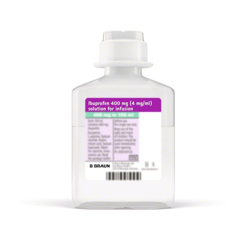 Ибупрофен Б. Браун 400 mg / 100 ml инфузионен разтвор 100 ml х10 бр