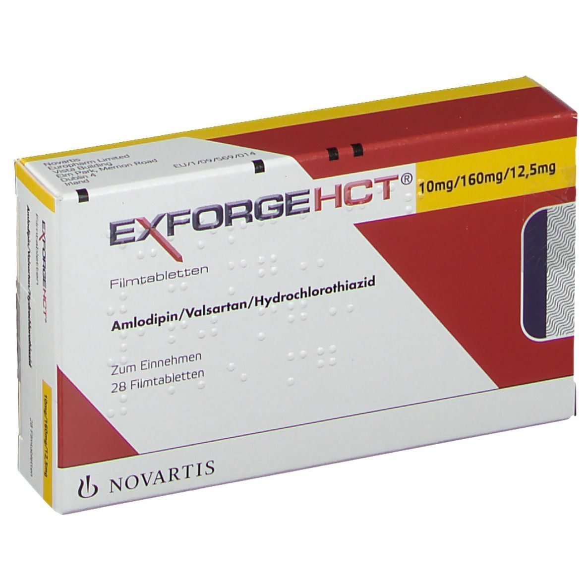 Ексфордж HCT 10 mg/160 mg/25 mg x 14 филмирани таблетки