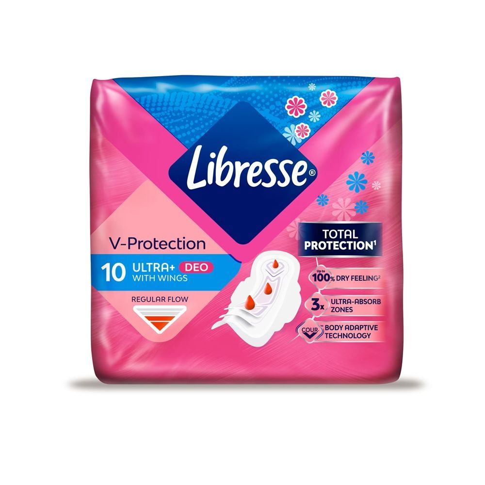 Libresse Ultra+ Deo Normal Дамски превръзки х10 броя