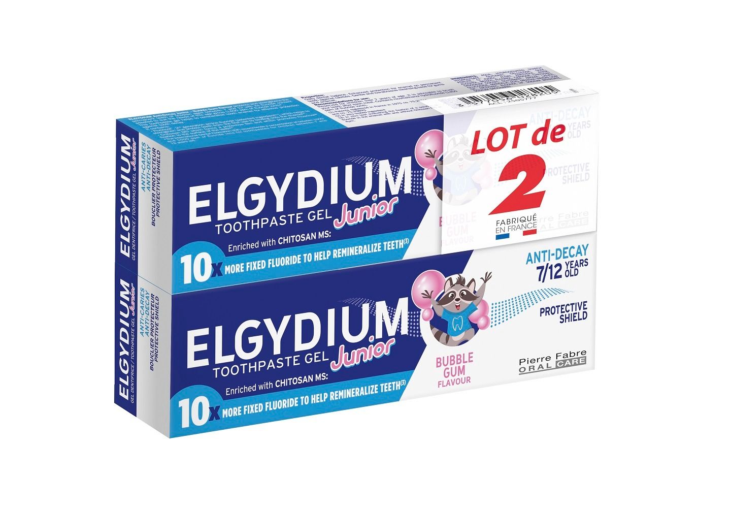 Elgydium Junior Bubble Детска паста за зъби 2х50 мл