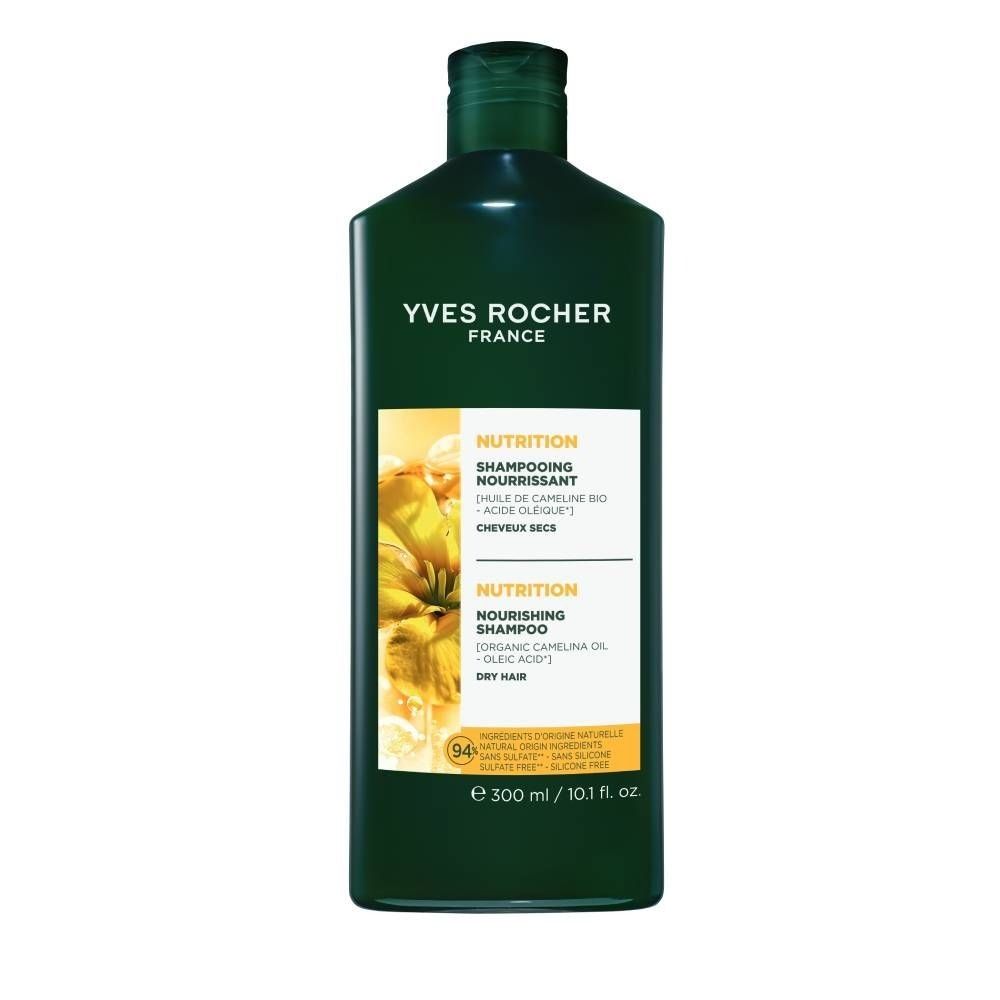 Yves Rocher Nutrition Подхранващ шампоан за суха коса х300 мл