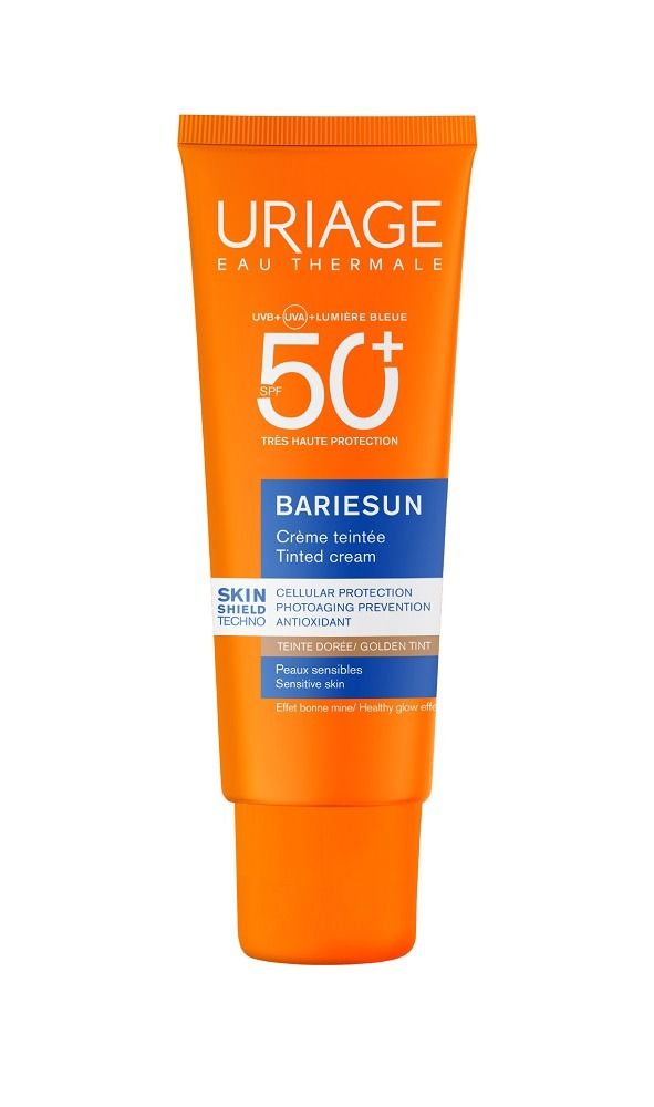 Uriage Bariesun Тониран слънцезащитен крем за лице SPF50+ х50 мл, златист нюанс