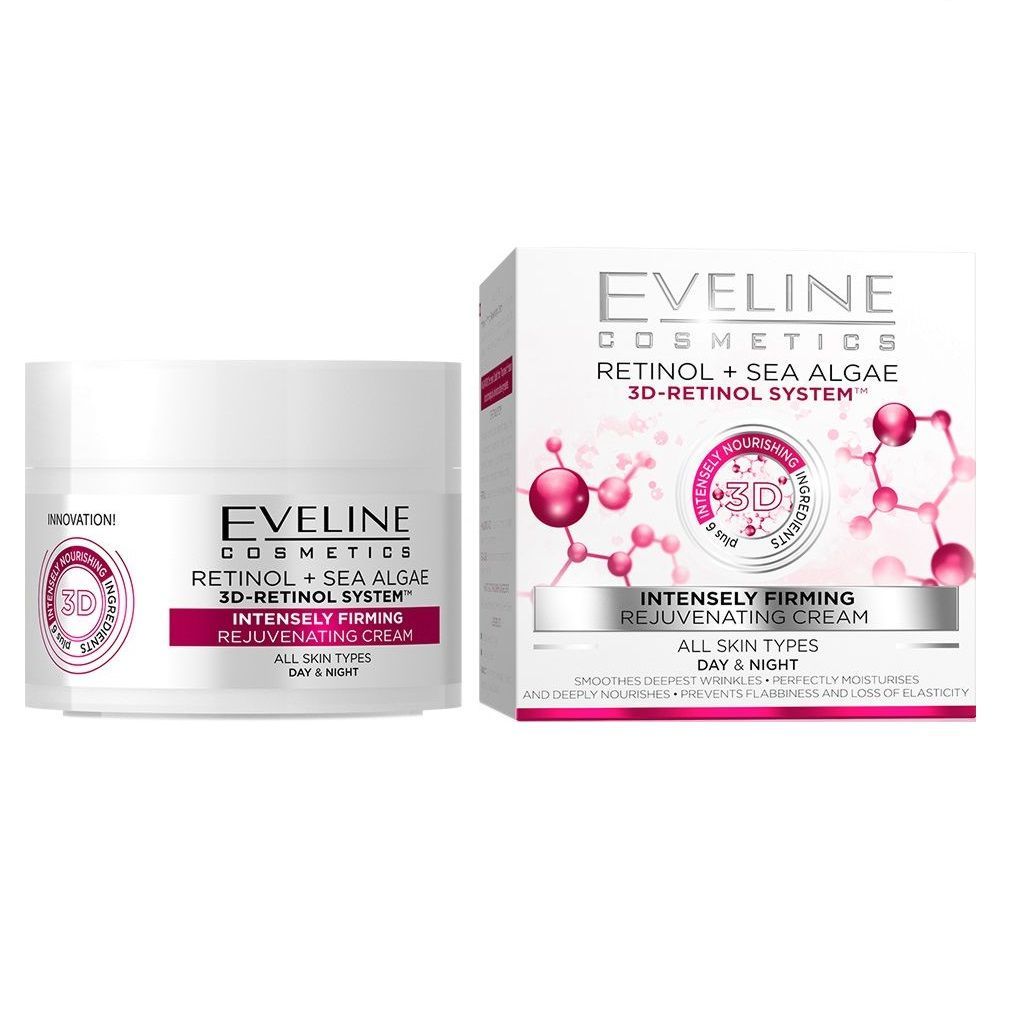Eveline Nature Line 3D Retinol Интензивно стягащ и подмладяващ дневен и нощен крем за всеки тип кожа x50 мл